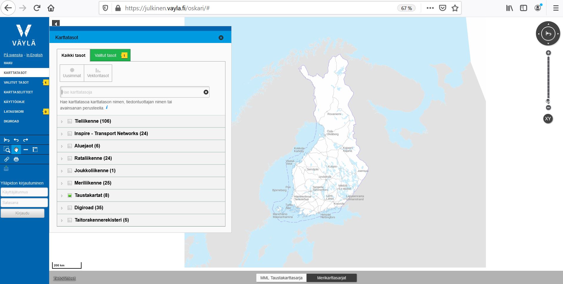 lapijoki kartta Rajapinnat   Väylävirasto