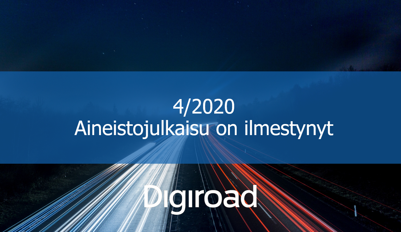 Aineistojulkaisu 4/2020 on saatavilla