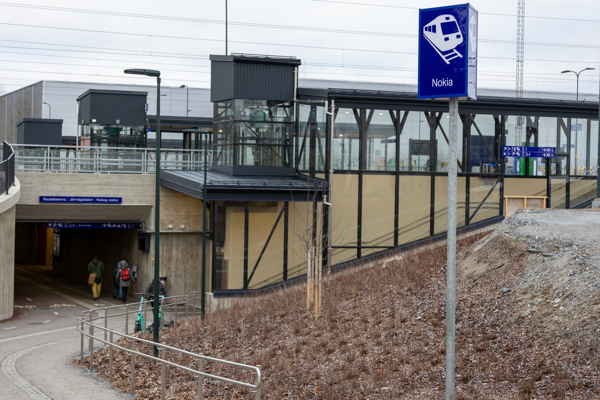 Uudistettua Nokian asema-aluetta marraskuusssa 2025.