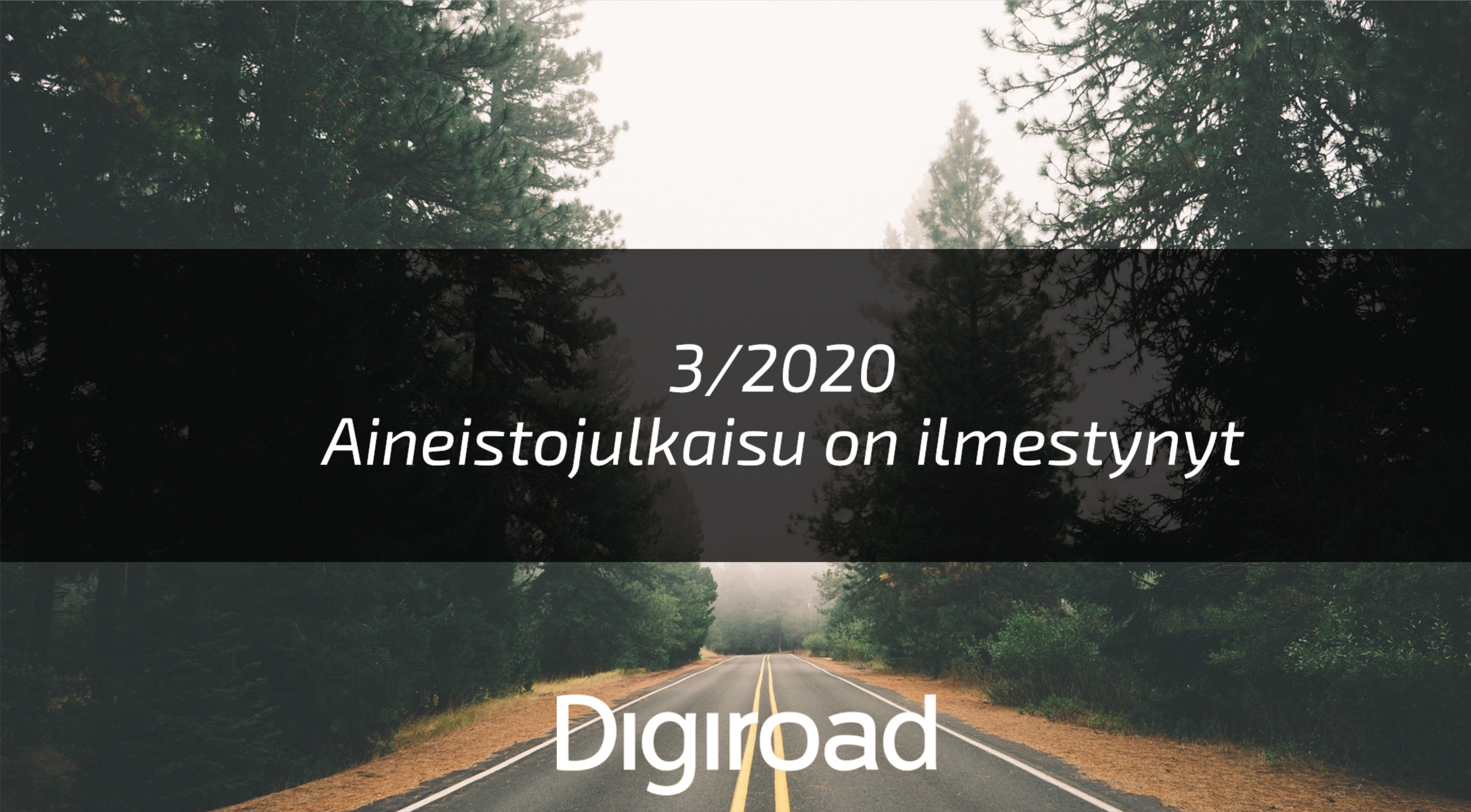 Aineistojulkaisu 3/2020 on saatavilla