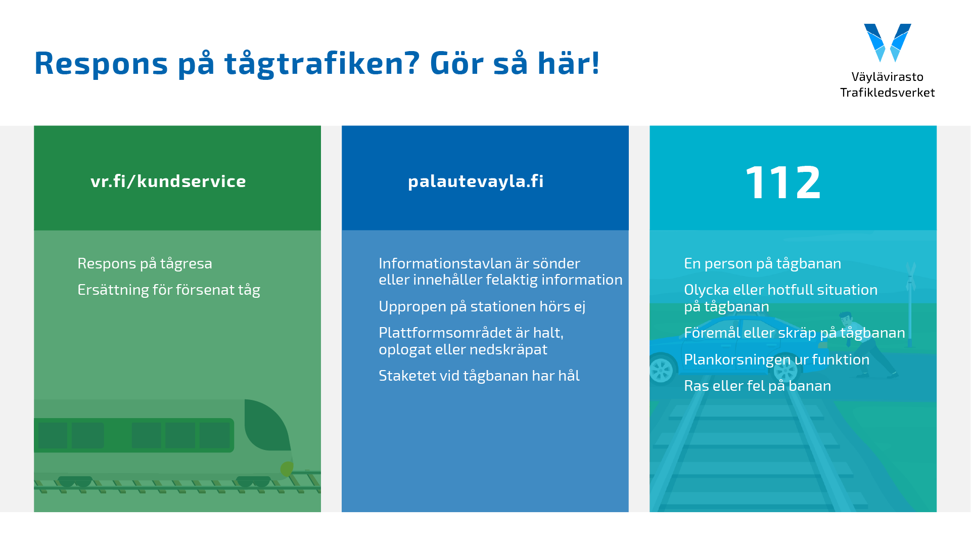 Respons på tågtrafiken? Gör så här!