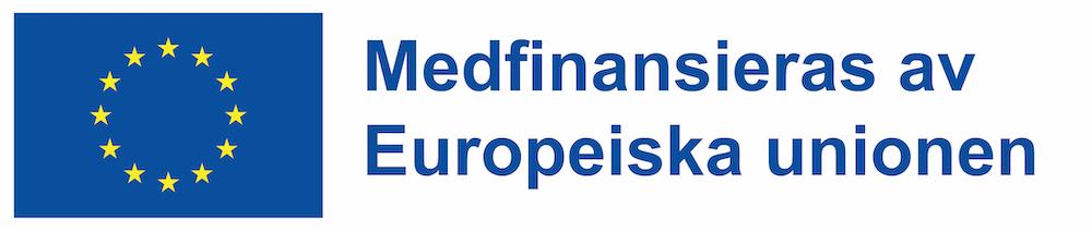 EU logo med text medfinancieras av Europeiska unionen