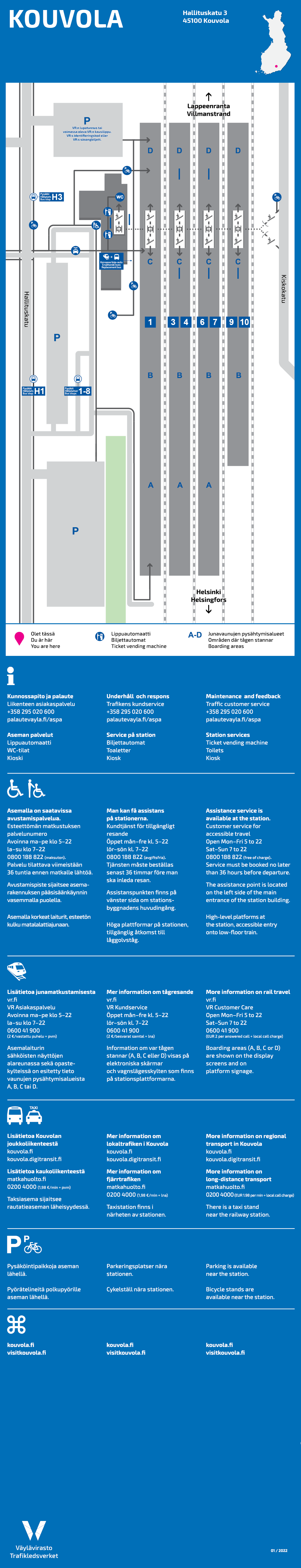 Rautatieasemien lähialuekartat - Väylävirasto