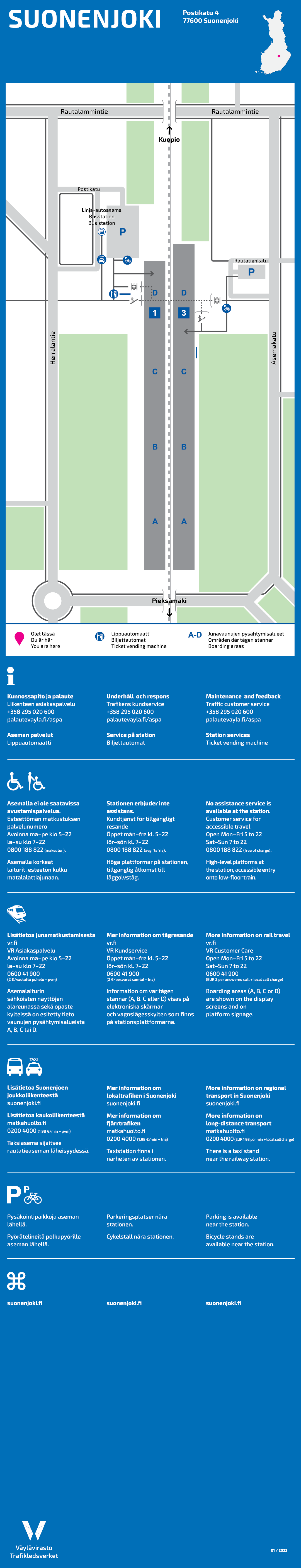 Rautatieasemien lähialuekartat - Väylävirasto