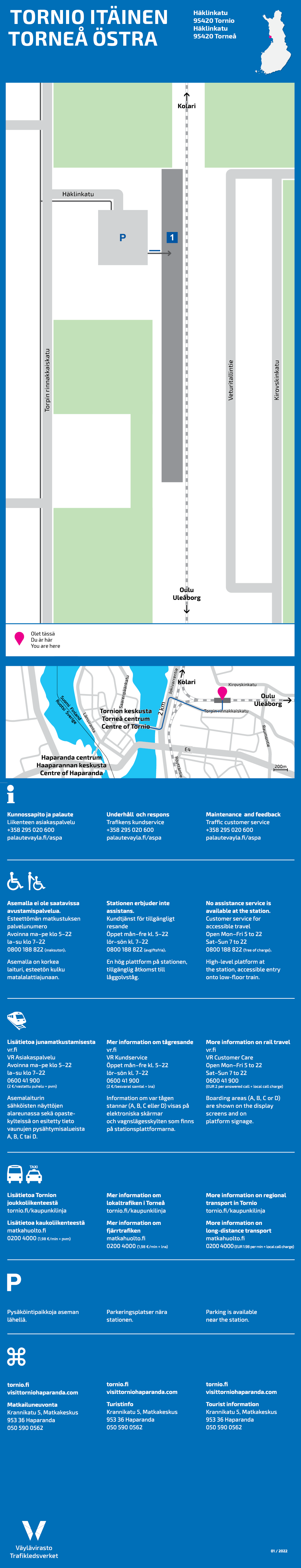 Rautatieasemien lähialuekartat - Väylävirasto