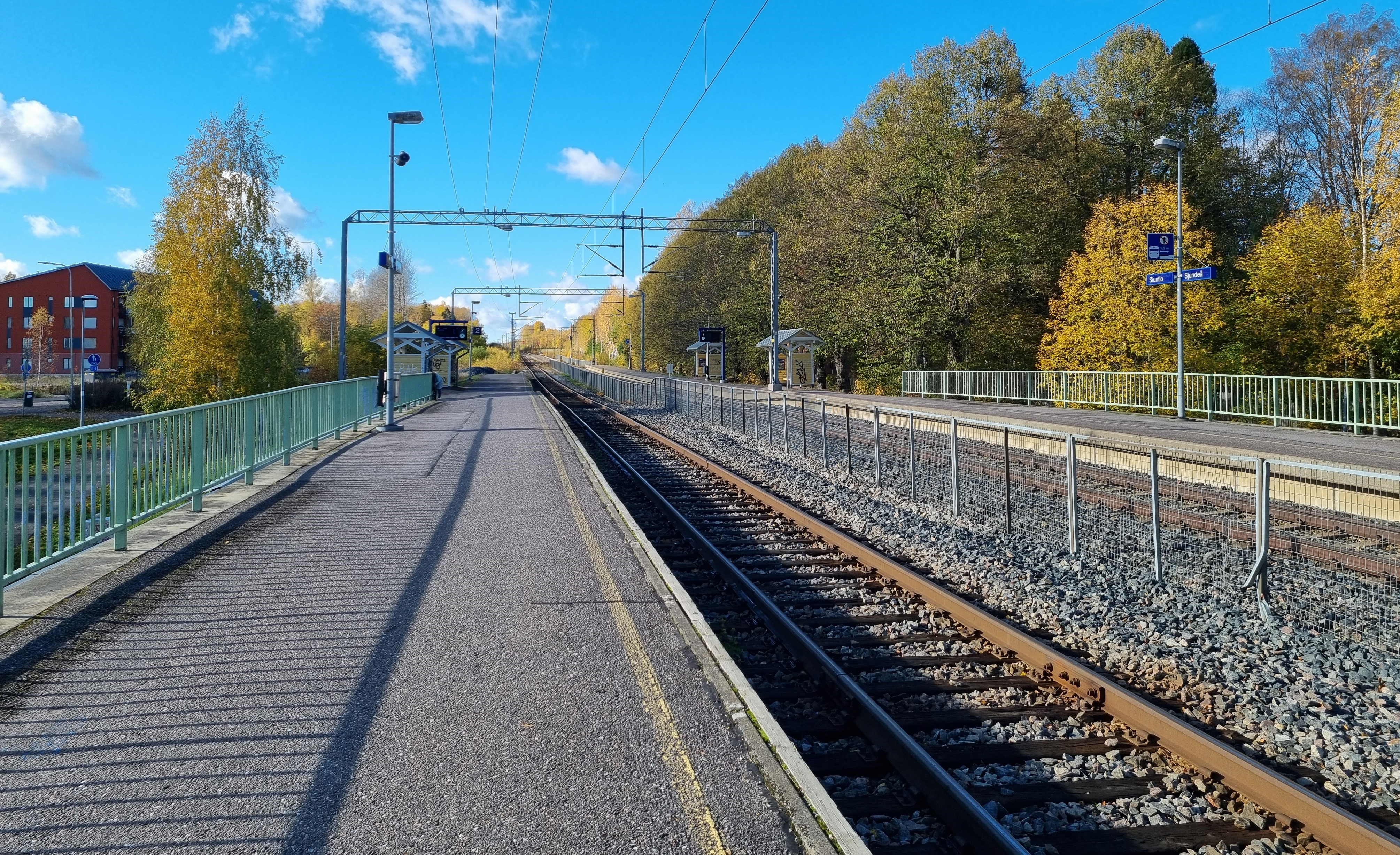 En bild från  Sjundeå station