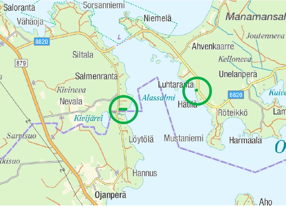 Kartta. © Tapio Palvelut Oy I Karttakeskus 2020.