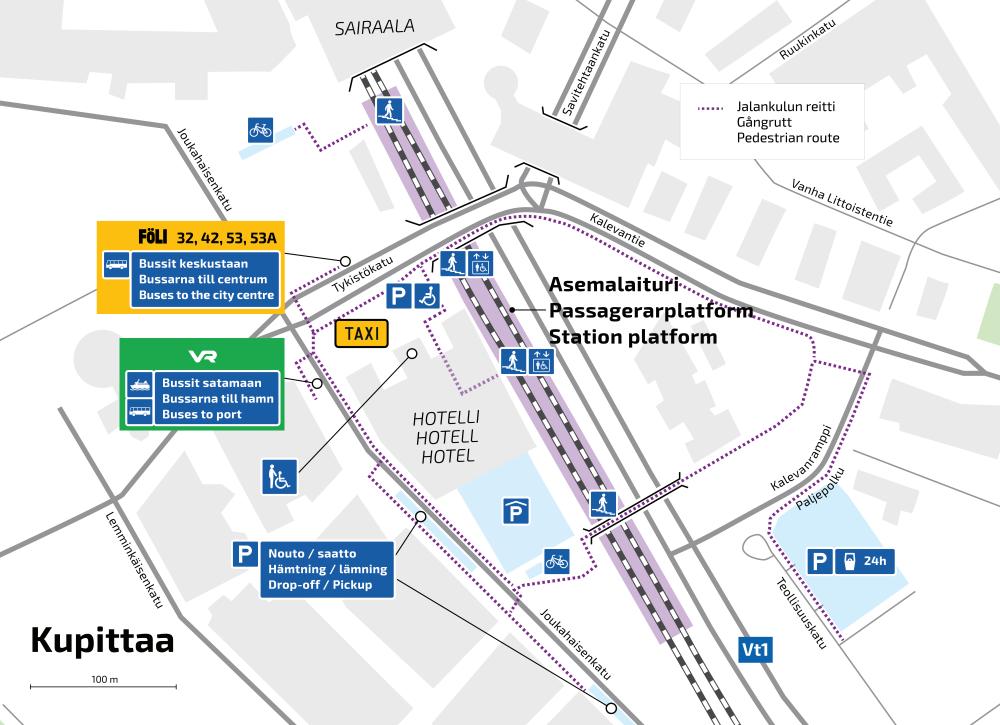 Kupittaan aseman laituriopaste