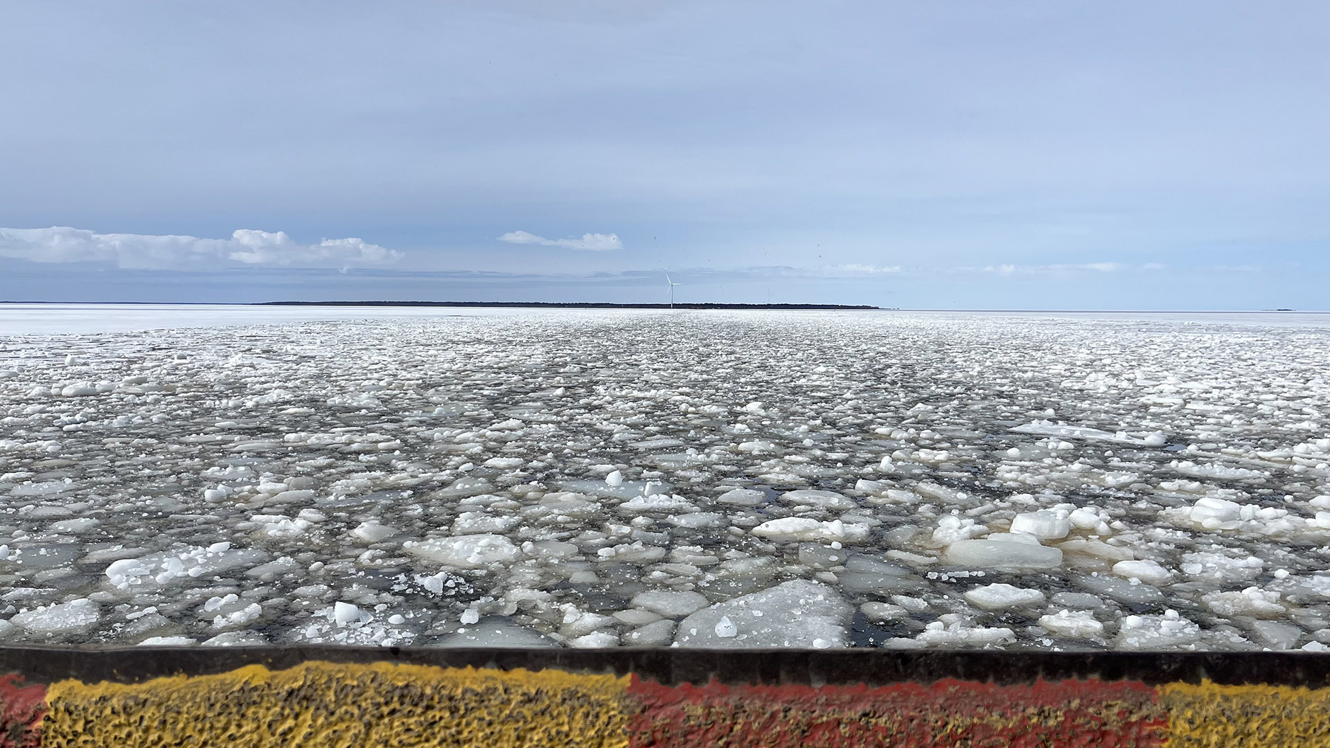 Icy baltic sea.