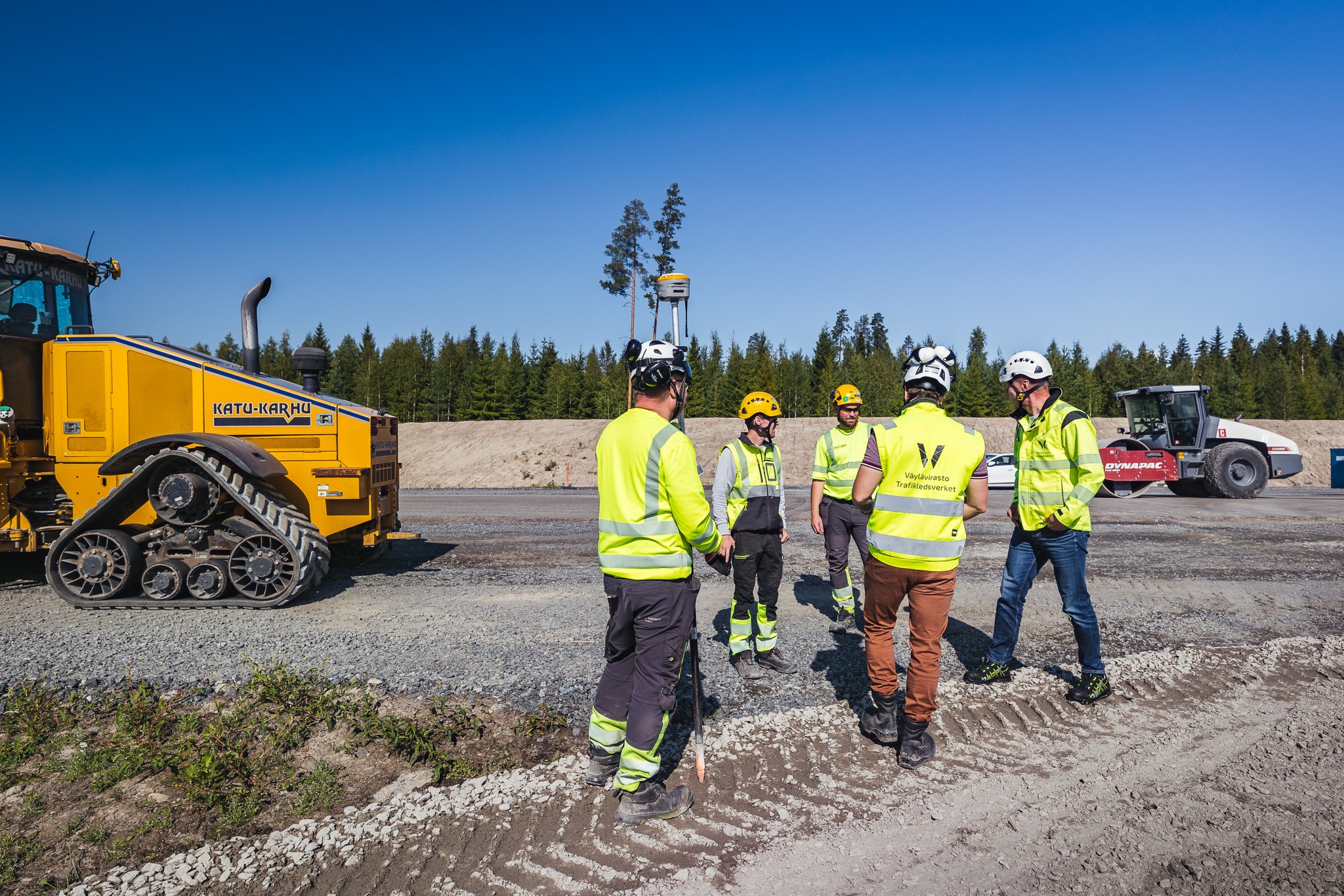 Kuvituskuva Väyläviraston työmaasta.