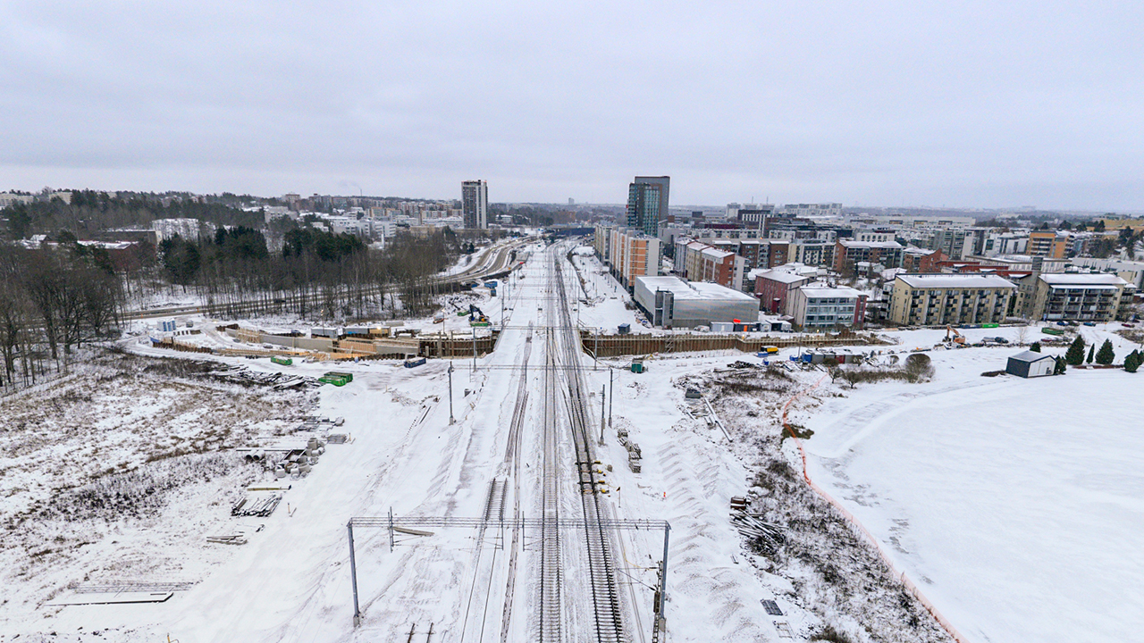 Näkymä kohti Leppävaaraa