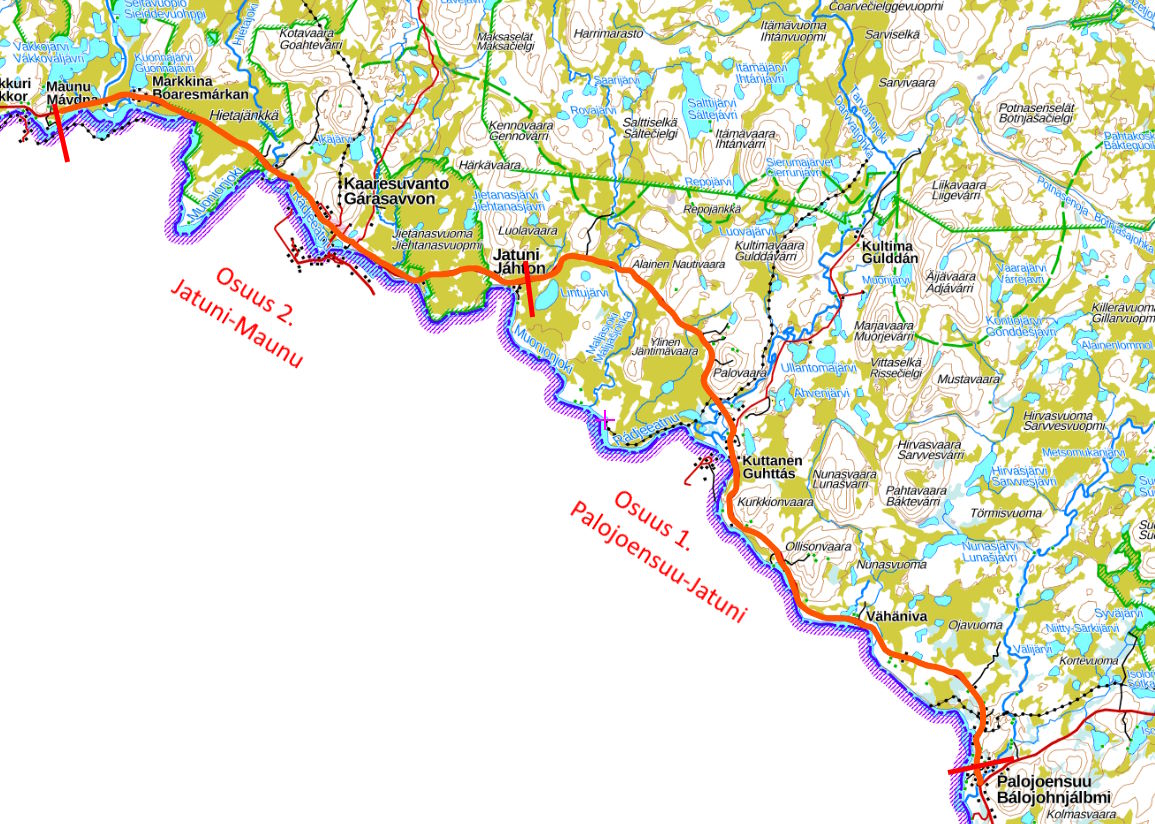 Hankkeen sijainti kartalla