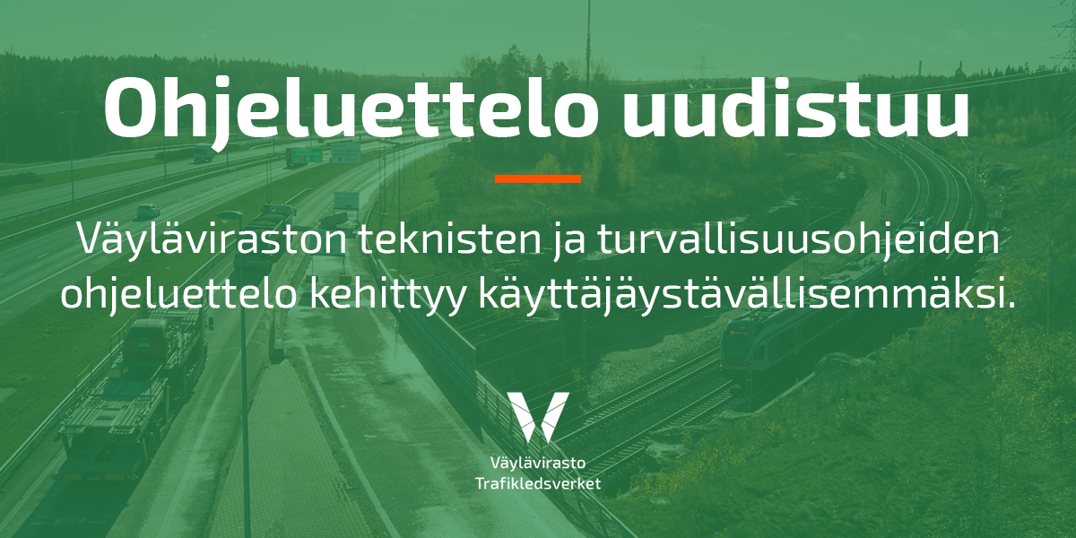 Kuva liikenneympäristöstä ja teksti 