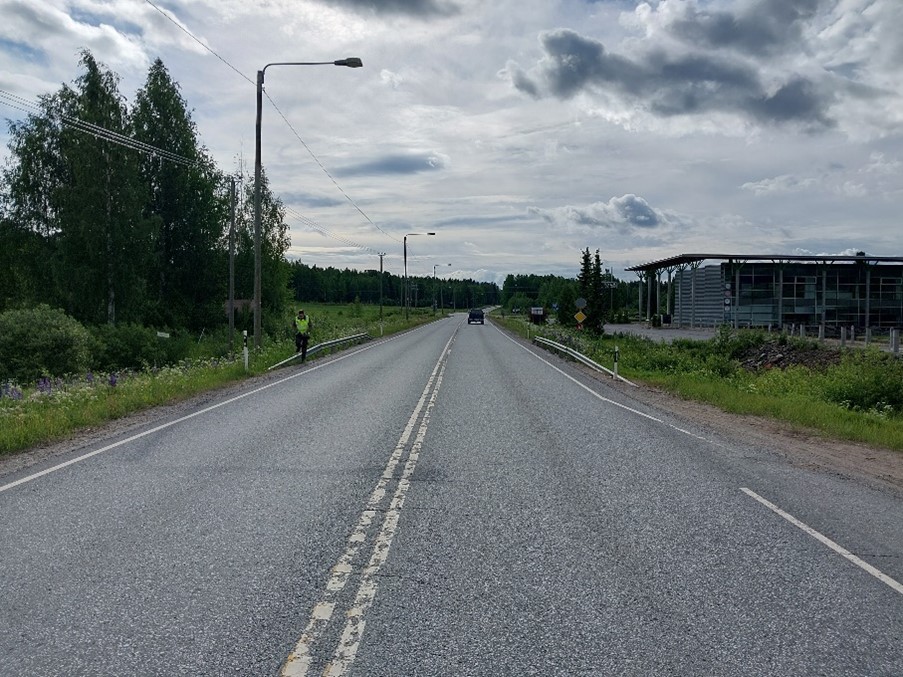 Ilmakuva Huutojoen sillasta.