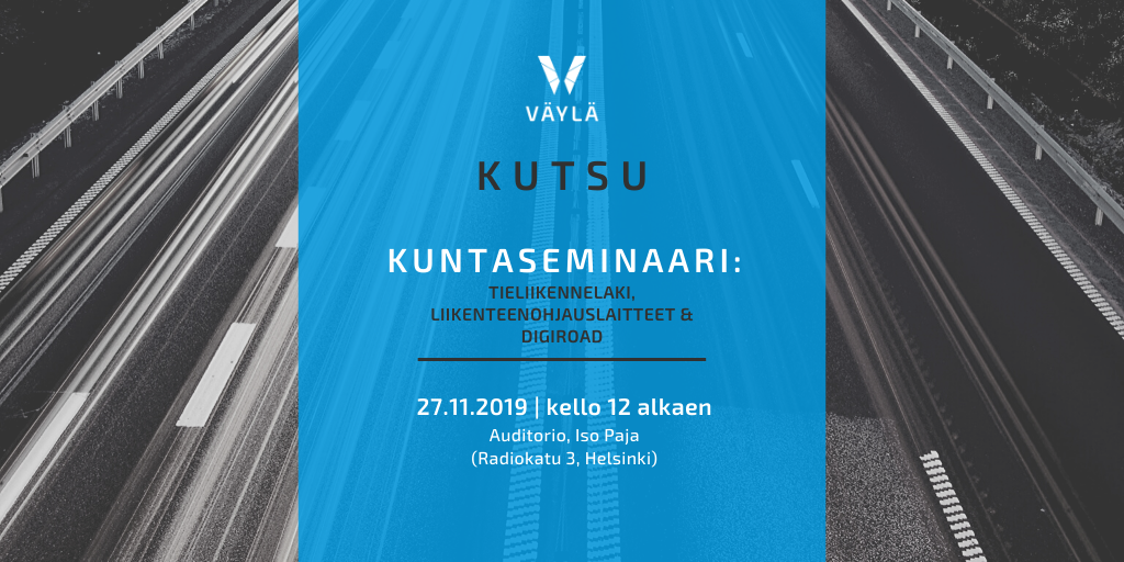 Kuva semiaarin kutsusta: Kuntaseminaari 27.11.2019 kello 12 alkaen Ison Pajan auditoriossa osoitteessa Radiokatu 3.