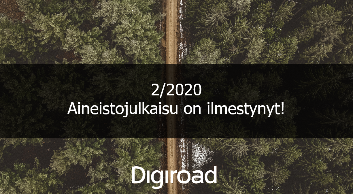 Aineistojulkaisu 2/2020 on saatavilla