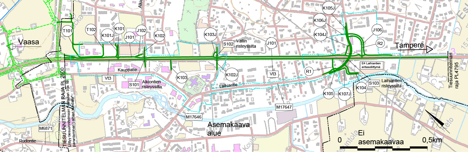 Vt 3 Laihian keskustan kohdalla - Väylävirasto