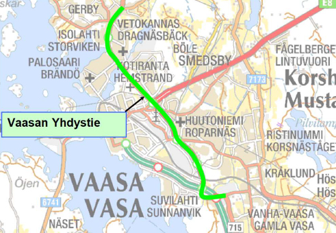 Vt 8 ja mt 724 Vaasan yhdystie - Väylävirasto