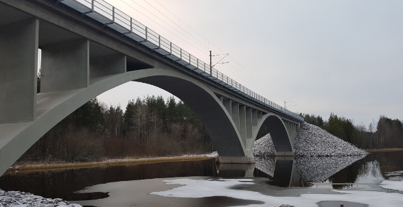 Harjujoen ratasilta, marraskuu 2019.