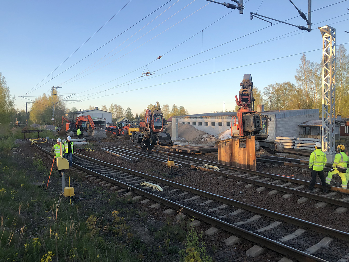 Lauritsalassa tehtiin töitä toukokuun lopun pitkässä liikennekatkossa.