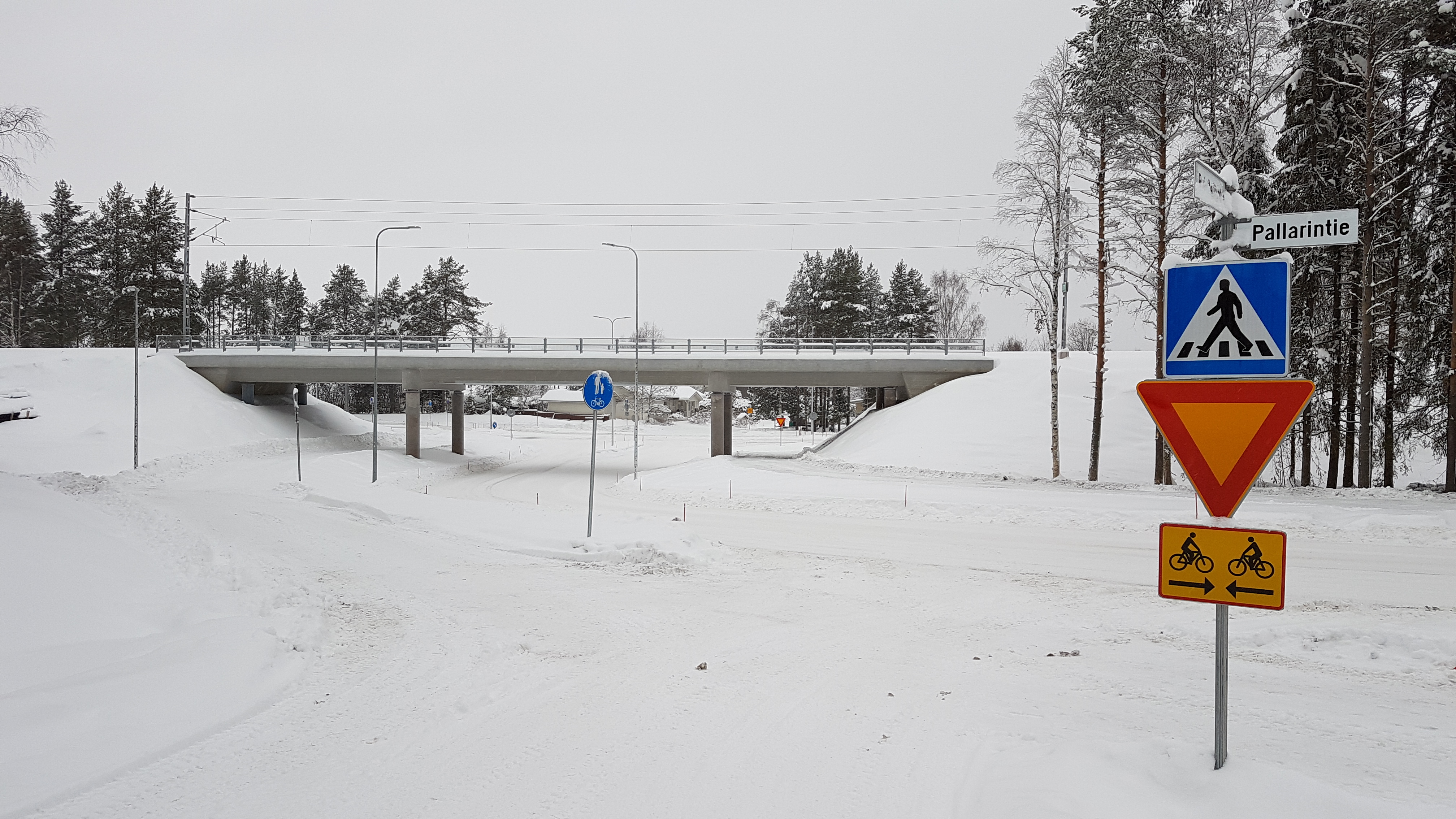 Pallarintien alikulkusilta, marraskuu 2019.