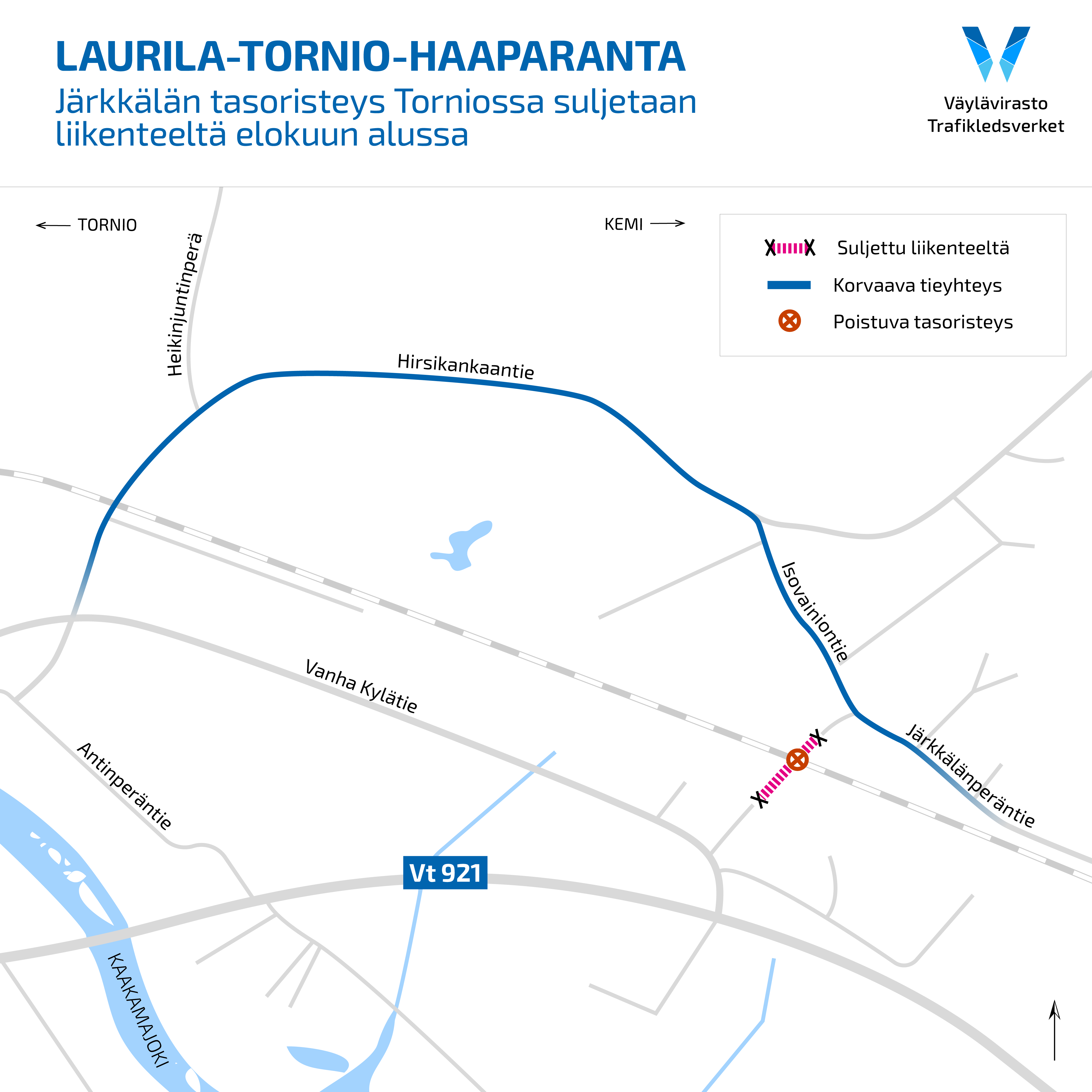 Kartta Järkkälänperäntien muutoksista ja tekstiä