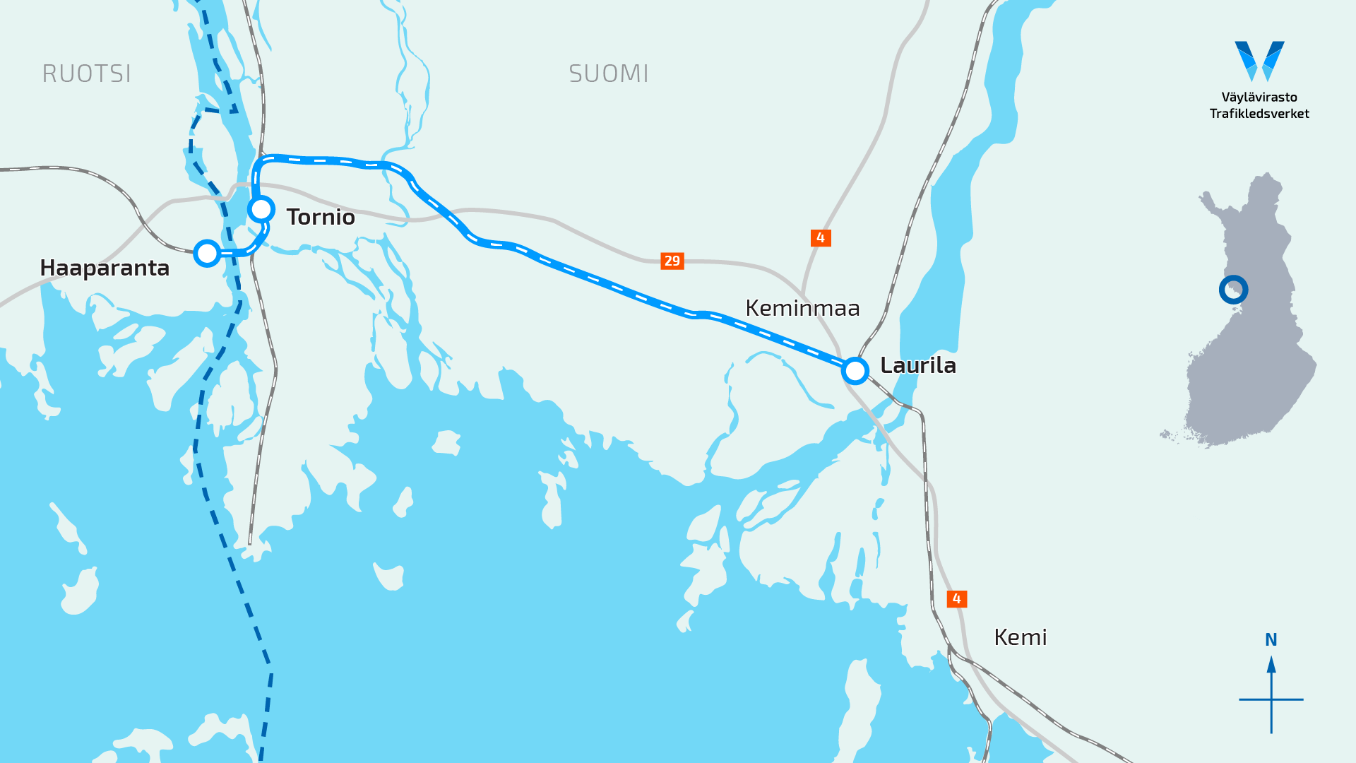 Kartta hankealueesta.