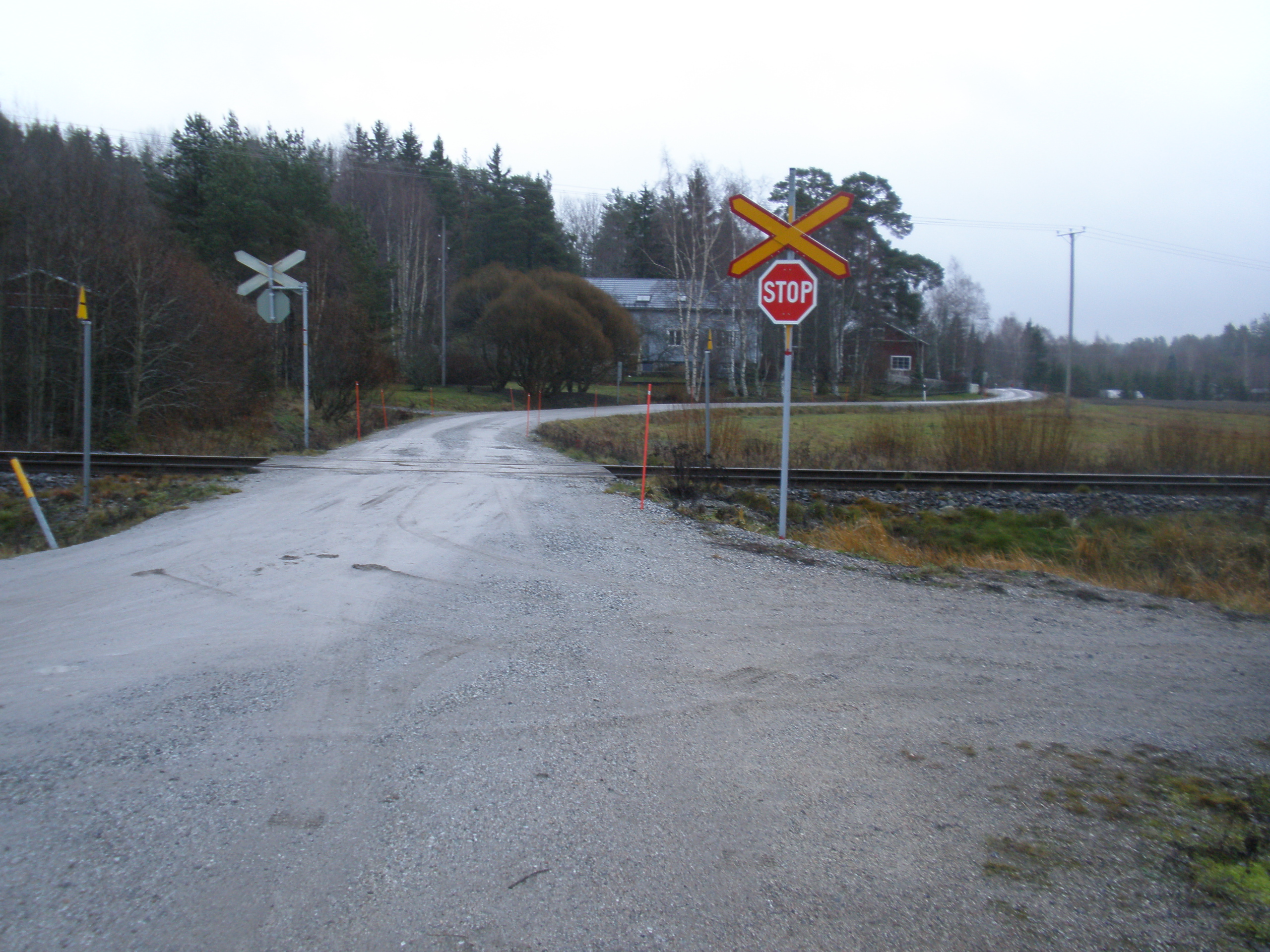 Jonkkusen tasoristeys.