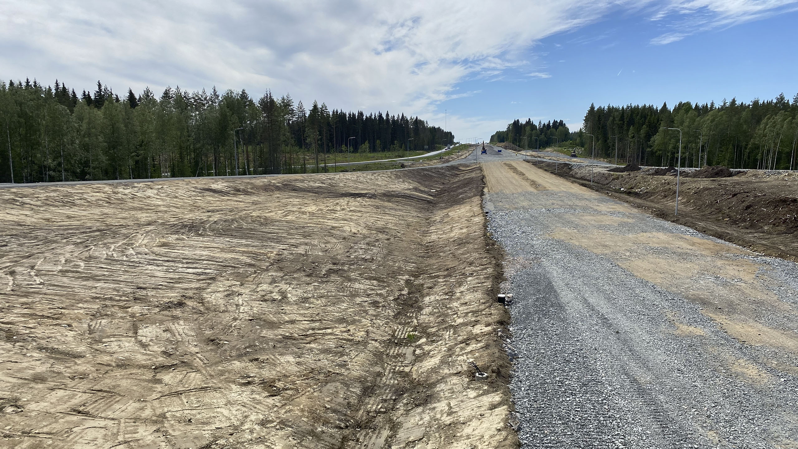 Rakenteilla oleva tie, VT 5 Mikkeli-Juva.