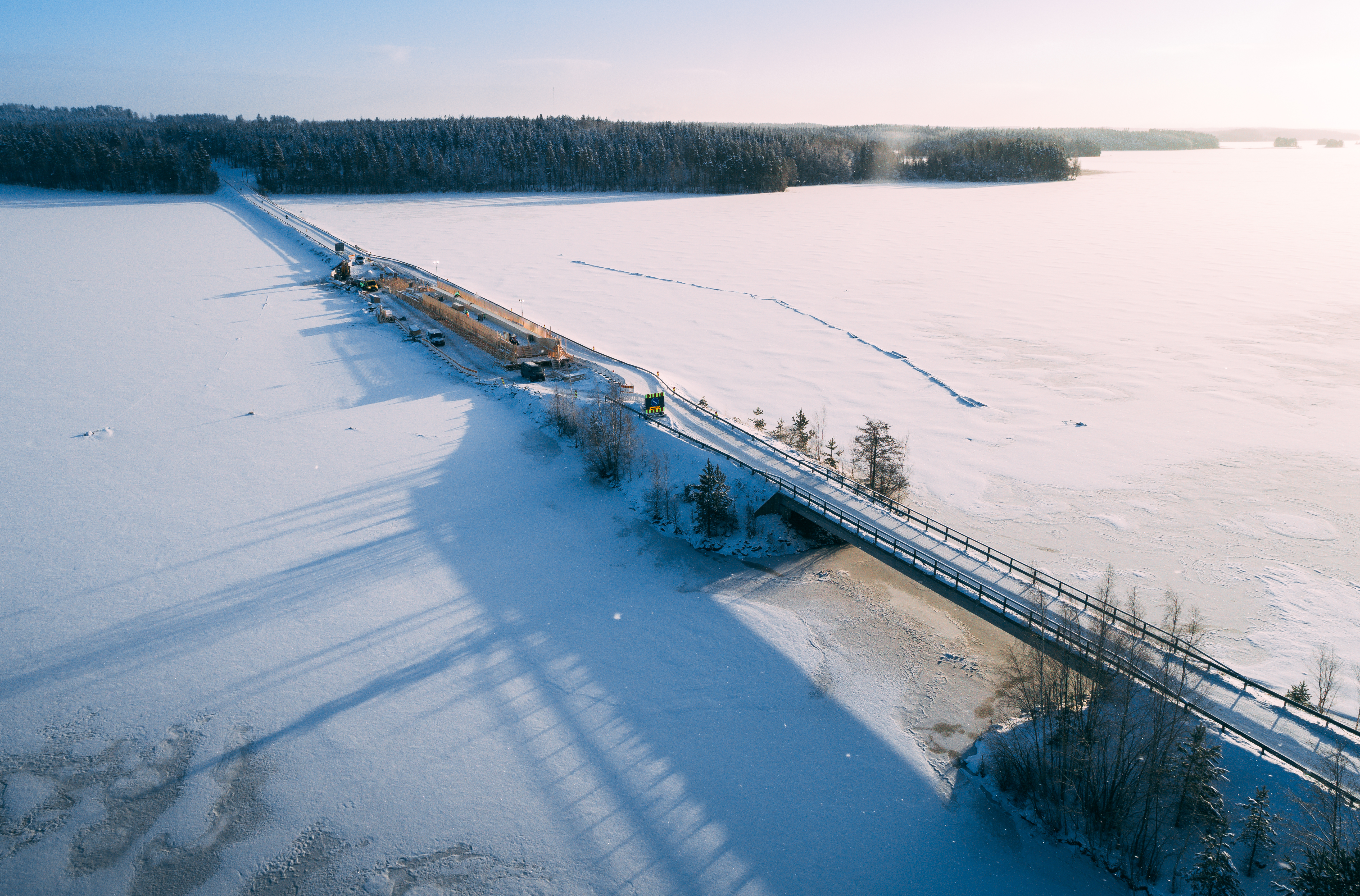 Ilmakuvaa tammikuussa 2018 (kuvaaja: Jetro Matilainen). 