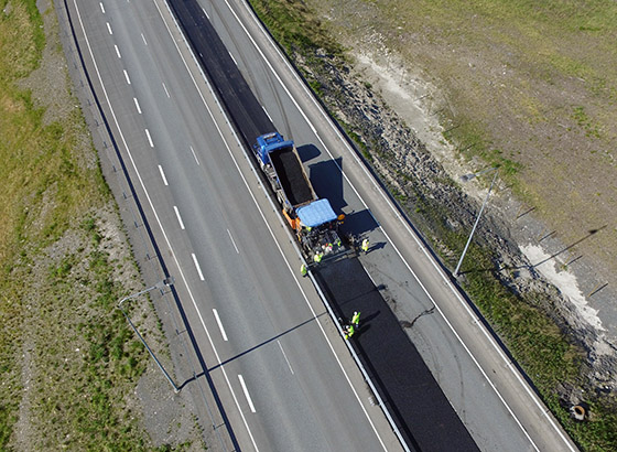 Toukokuussa 2018 asfaltointi aloitettiin Routakallion alueelta.