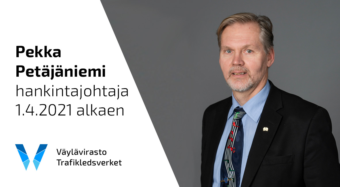 Pekka Petäjäniemen kuva ja teksti hankintajohtaja 1.4.2021 alkaen.