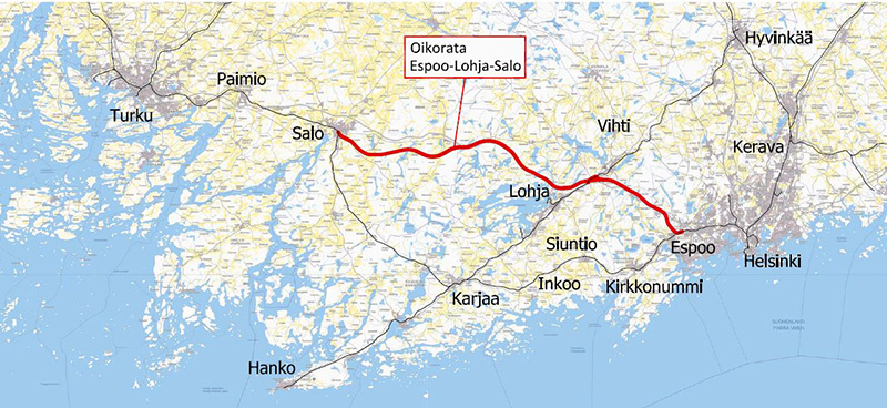 Espoo-Salo-oikoradan yleissuunnittelua tekemään Pöyry, Sitowise ja Ramboll  - Finnish Transport Infrastructure Agency