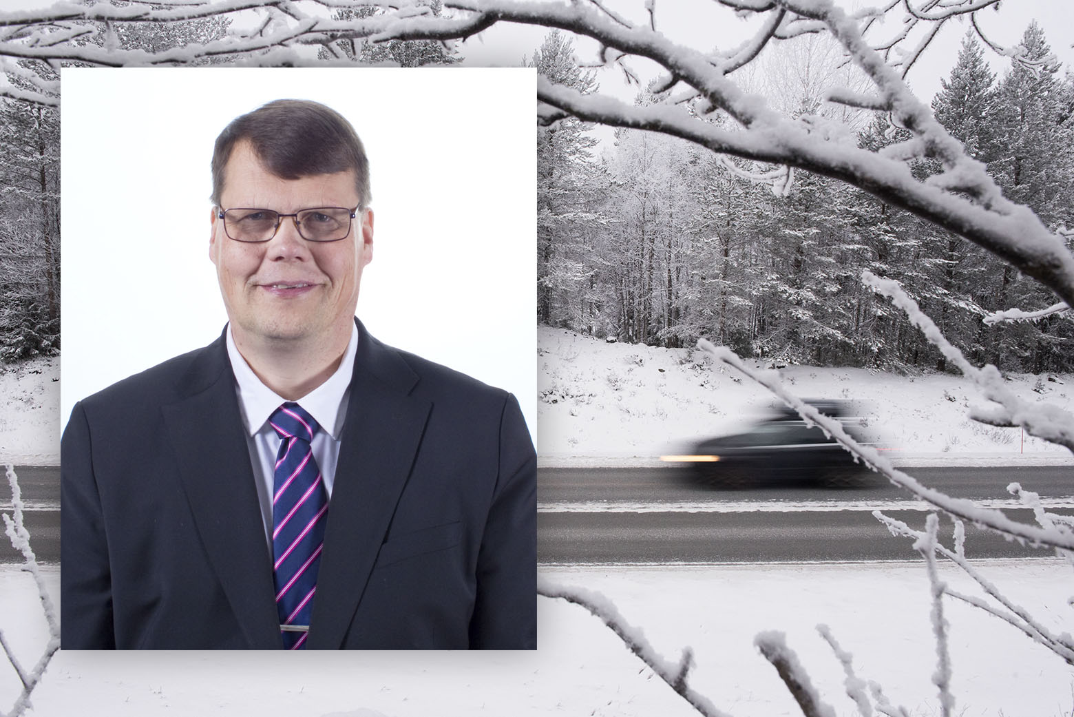 Pekka Rajala ja talvinen tie