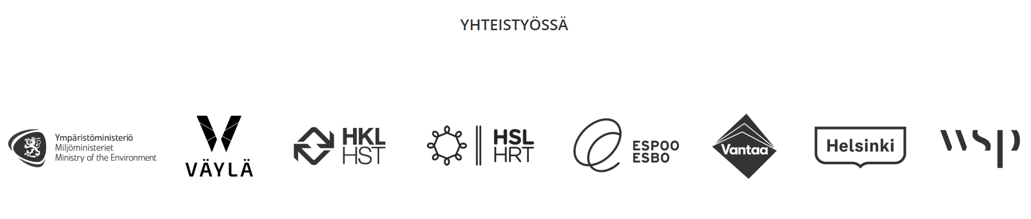 Yhteistyössä olevien organisaatioiden logot.