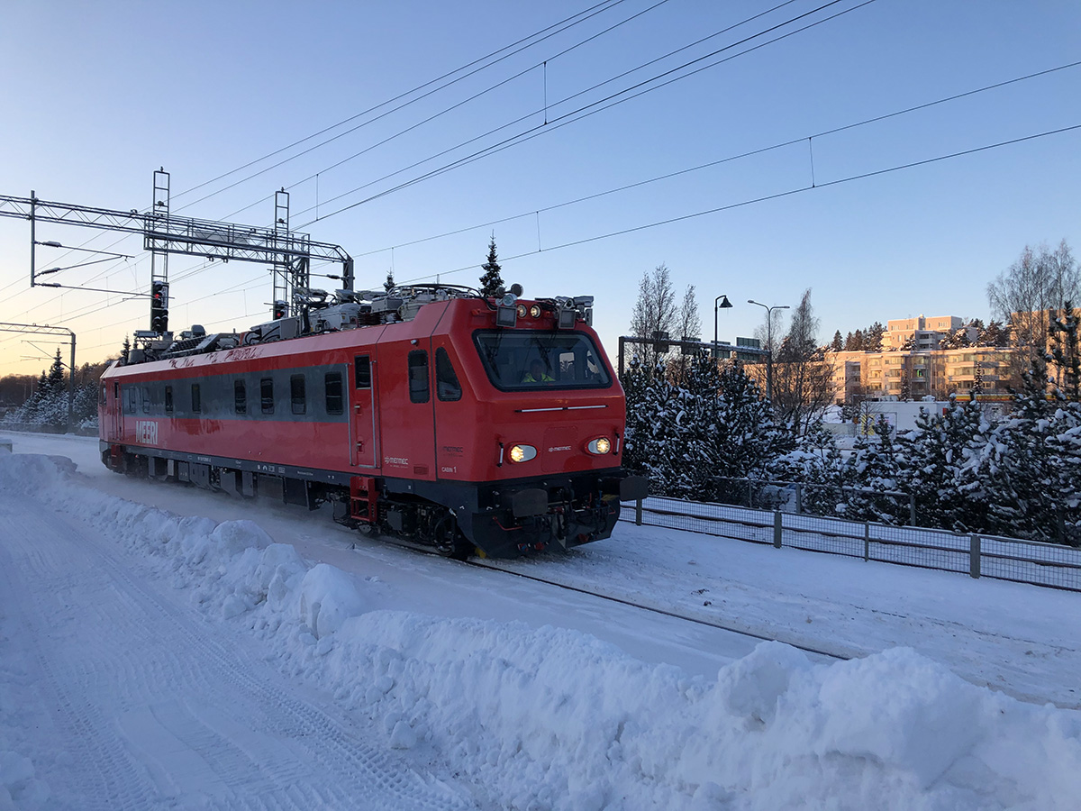 Meeri radantarkastusvaunu.