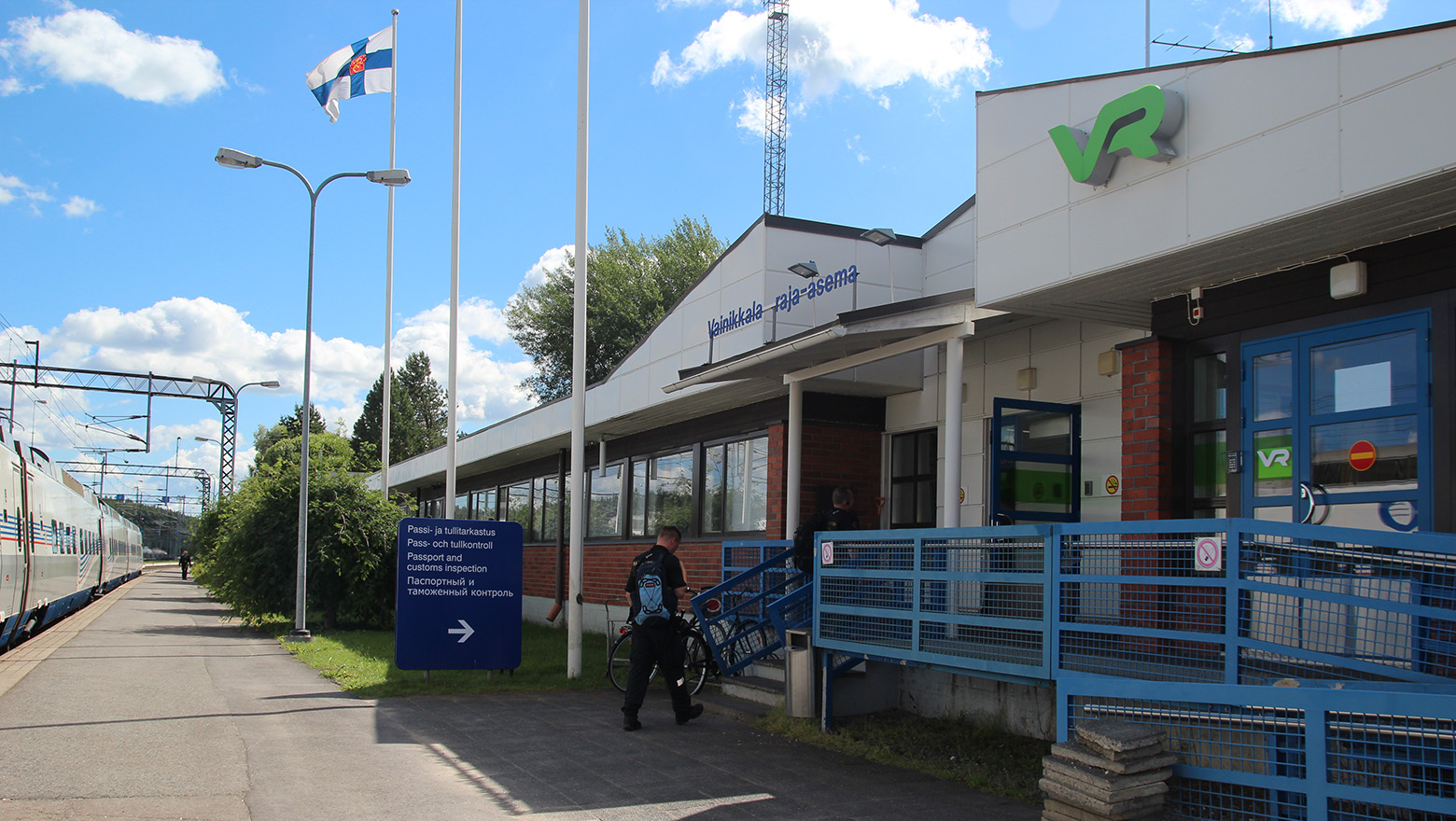 Photo of Vainikkala border crossing point terminal in summer 2017