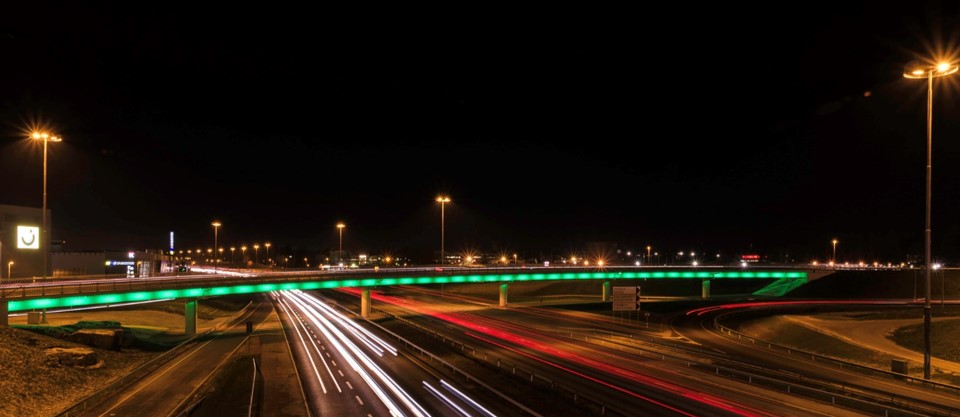Picture of road and lights