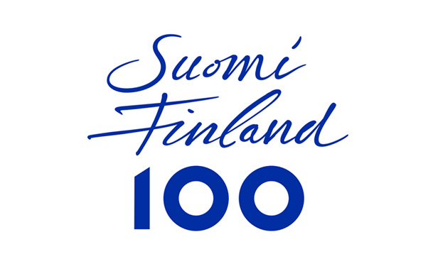 Finland 100 år logo