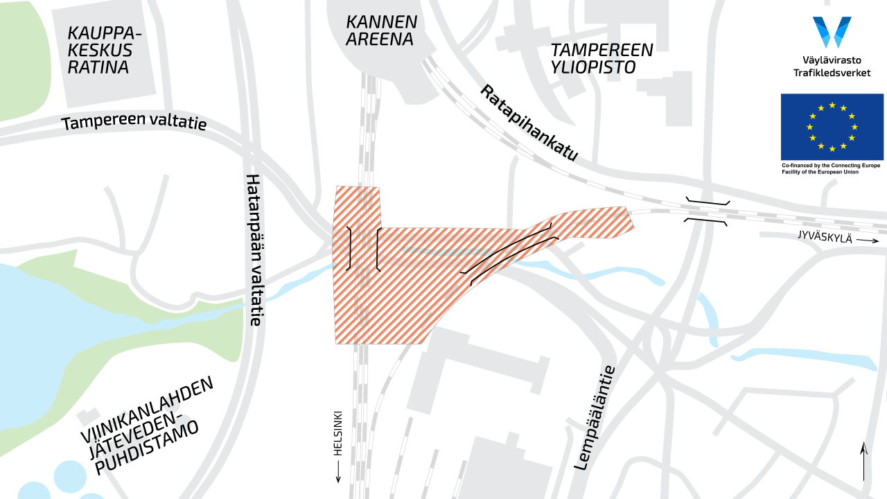 Tampereen henkilöratapiha -hanke: Hankkeeseen liittyviä pohjatutkimuksia  tehdään Tampereen valtatiellä ja rautatien alueella viikoilla 39-49 -  Väylävirasto