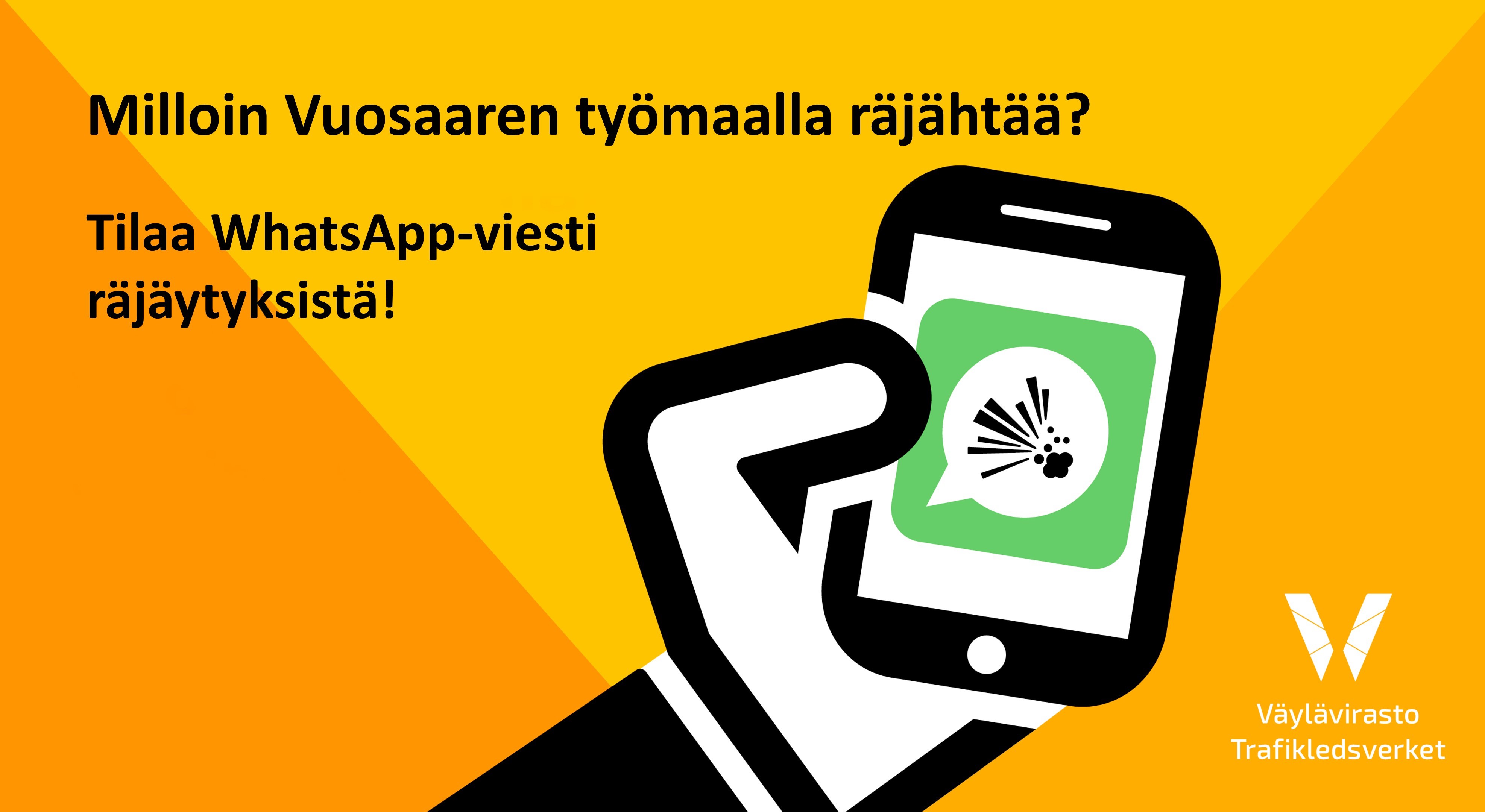 Kuvituskiva WhatsApp-viestin tilaamisesta