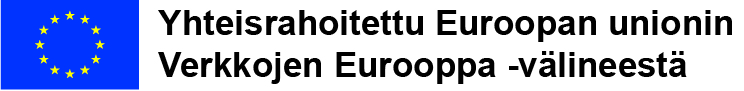 Eu-logo: Hanke on rahoitettu Euroopan unioinin Verkkojen Eurooppa -välineestä.