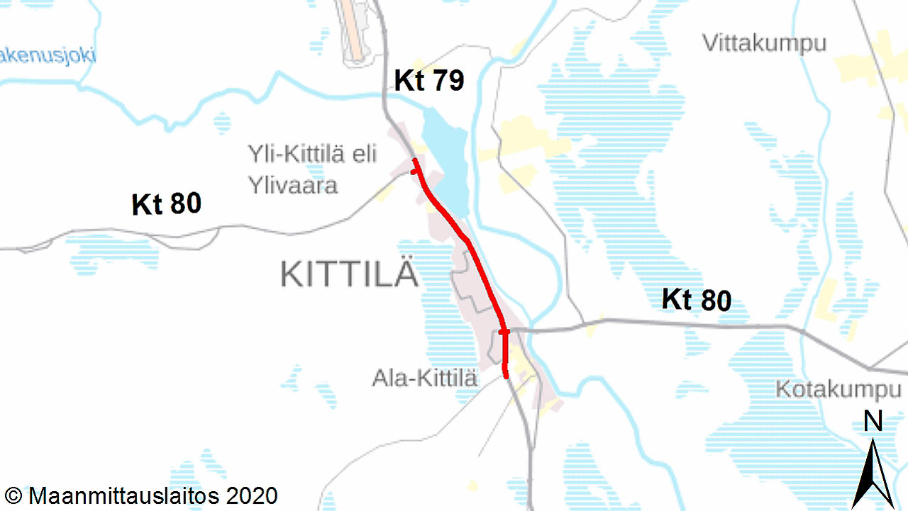Kantatie 79 parantaminen Kittilän keskustan kohdalla, Kittilä - Väylävirasto