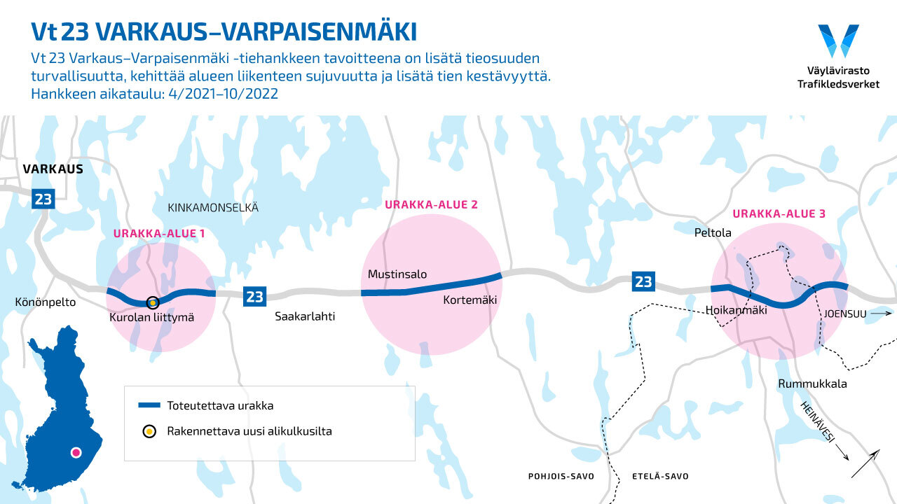 Vt23 Varkaus-Varpaisenmäki - Väylävirasto