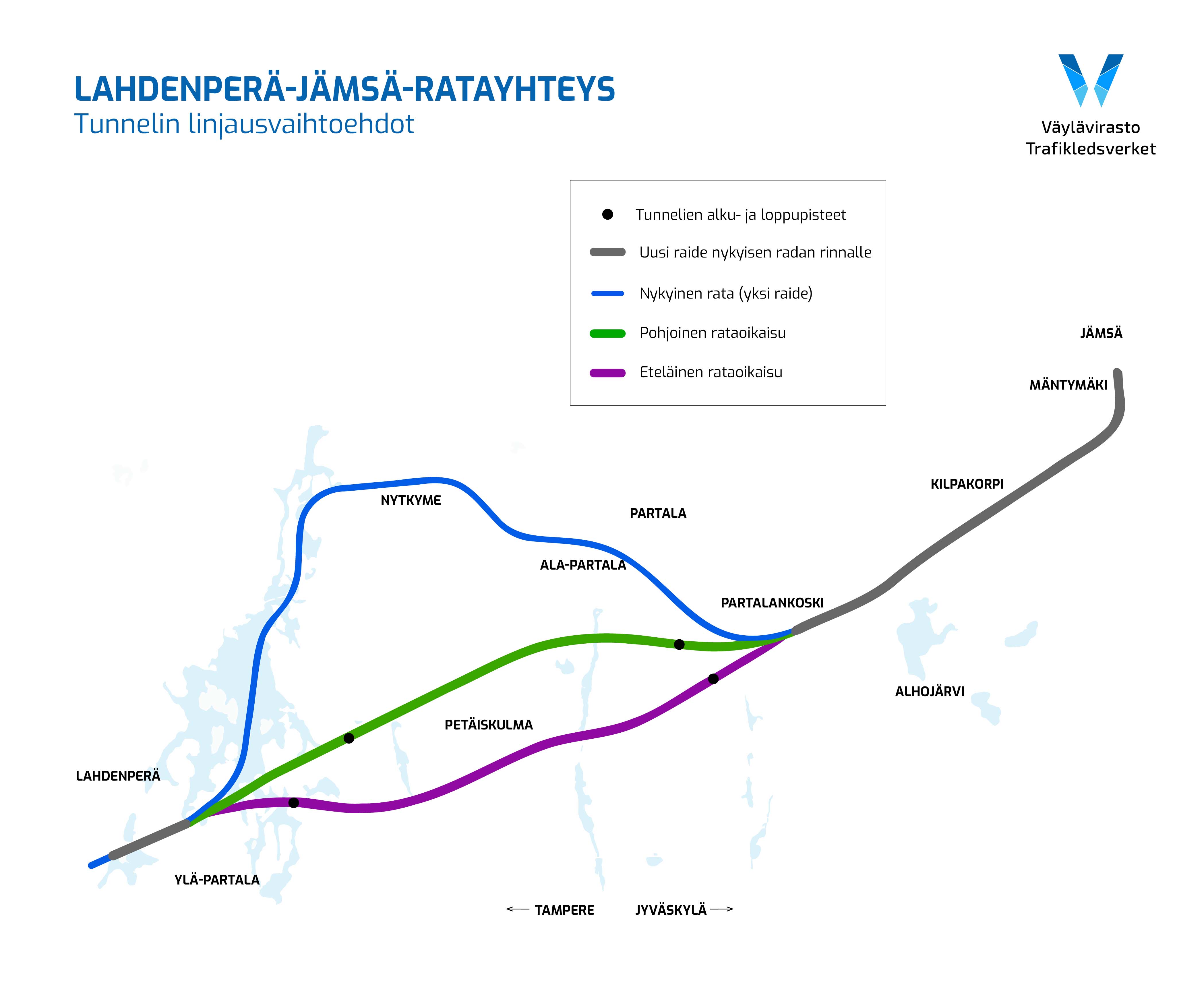 Lahdenperä–Jämsä-ratayhteys - Väylävirasto