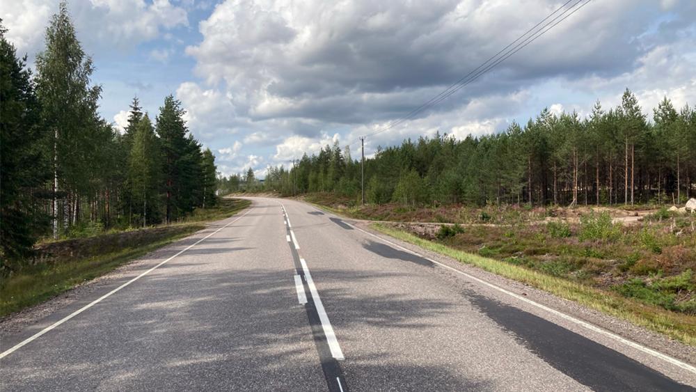 Koskisen liittymä ennen liittymän parantamista.